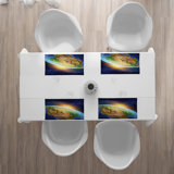Polyester Abstract Rectangle Placemat