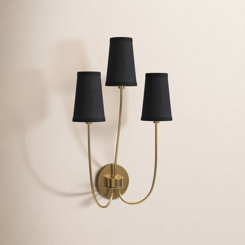 Revel 3 - Light Dimmable Brass Armed Sconce