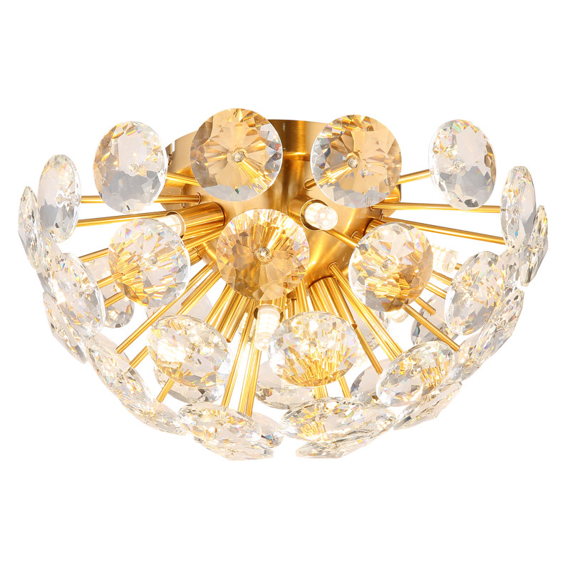 Ayzah Crystal Flush Mount