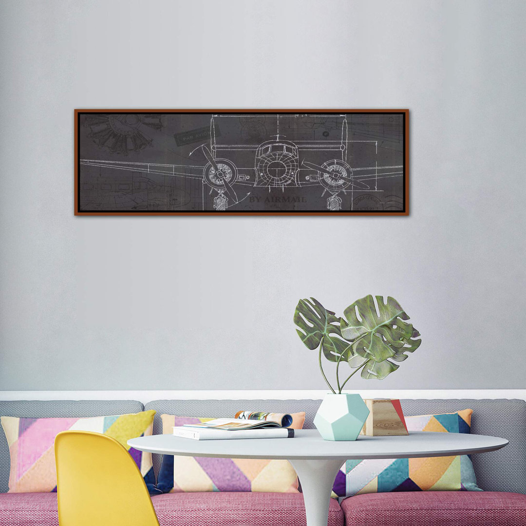 " Plane Blueprint IV " by Marco Fabiano East Urban Home 