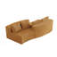Canapé modulaire courbé avec quatre coussins Boneless-645028315