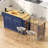 80.63" Extendable Kitchen Island With Power Outlet, 2 Storage Drawers, Open Shelves-104978498