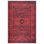  Washable Non-Slip Rug - Red Traditional Bordered Runner for Entryway, Hallway, Bathroom, and Kitchen