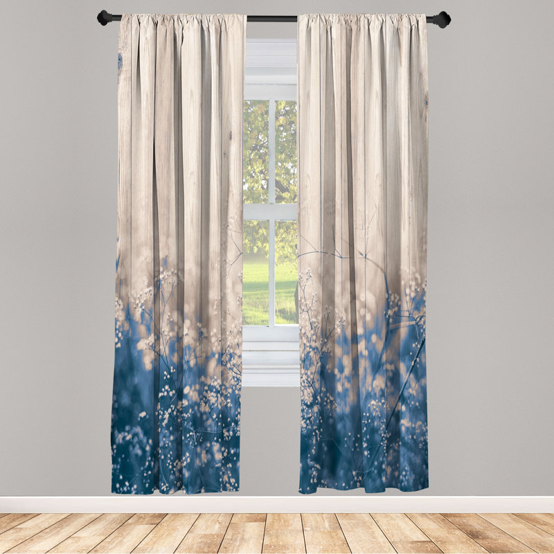 Semi Sheer Curtain Pair, 28" W x 84" L