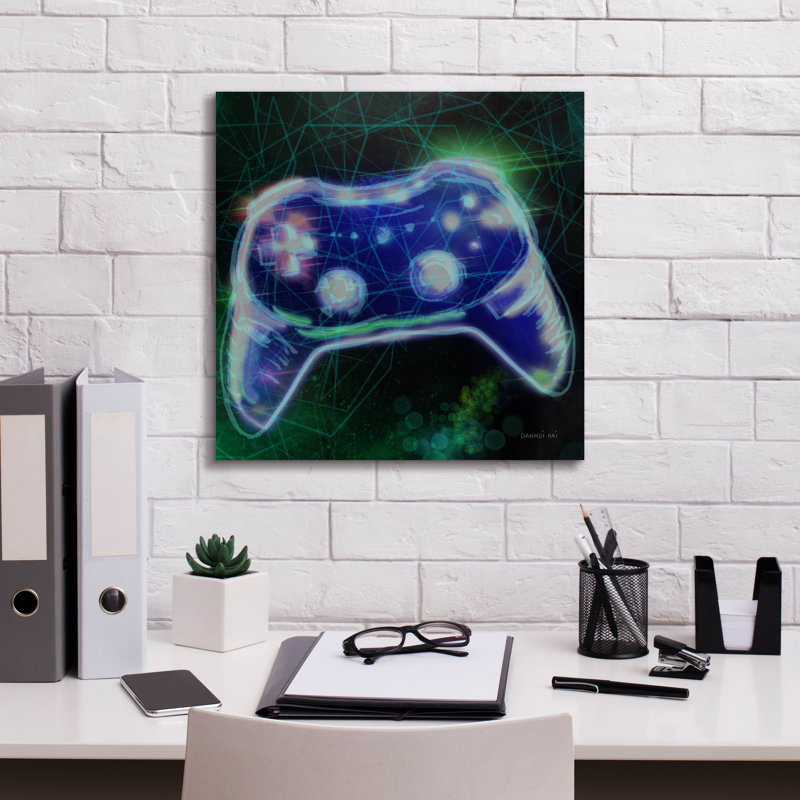 «Game On 3» par Danhui Nai, art mural sur toile, H 18 po x l 18 po