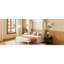 Lit double blanc avec coussin et sommier - Fusion, espace optimisé, rangement facile à utiliser, 167 cm (l) x 211 cm (l) x 213 cm (h), rangement mural multifonctionnel, idéal pour les appartements, conception de rangement efficace.
