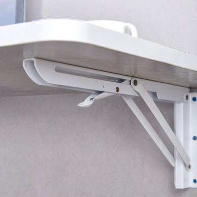 Modern Space-saving Wall Mounted Folding Table with Metal Bracket