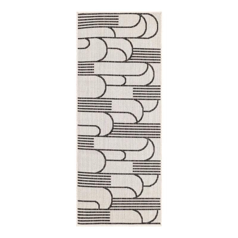 Tapis intérieur / extérieur d'extérieur moderne, Tapis de couloir 2 pi x 5 pi 3 po