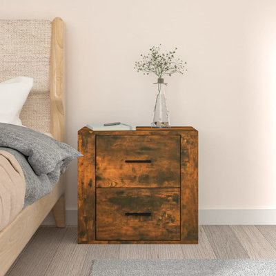 50cm W Manufactured Wood Bedside Table