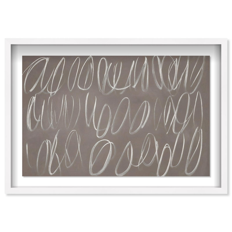 Oliver Gal Coastal Mirage II Abstract - Luxury Shadowbox Framed Wall Art, 21.5" H x 31.5" W, White