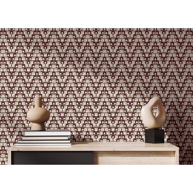Pamperlone 10m x 60cm Wallpaper Roll, Burgundy
