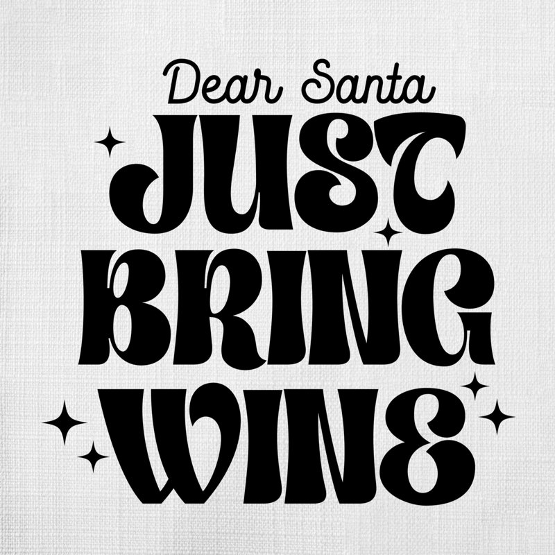 Coussin en polyester Christmas_Noir-03, 14 po x 14 po