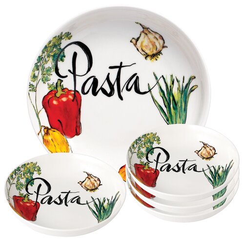 Lorren Home Trends Porcelain China Pasta Dish & Reviews | Wayfair