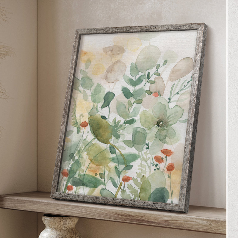 «Wildflower Song II», reproduction encadrée - bois massif 50343, H 11 po x l 9 po