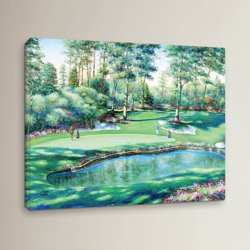 « the water trap », reproduction d’art sur toile tendue encadrée, H 36 po x l 48 po x P 2 po