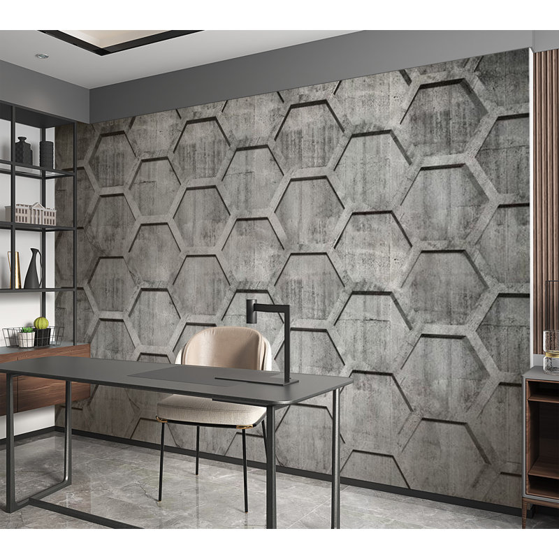 Josta Geometric Wall Mural, 96" L x 137" W