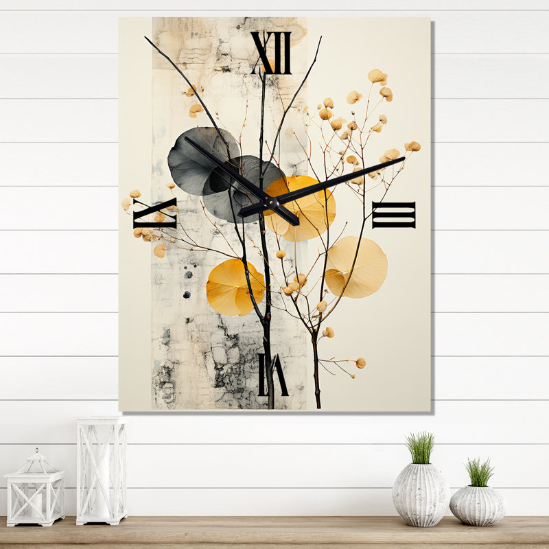 Sarela - Horloge murale asiatique, H 40 po x l 30 po x P 1 po