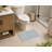 Checkered Absorbent Non-Skid Rectangular Toilet Mat