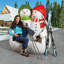 Powder Pals Holiday Snowman Sculptural Bench