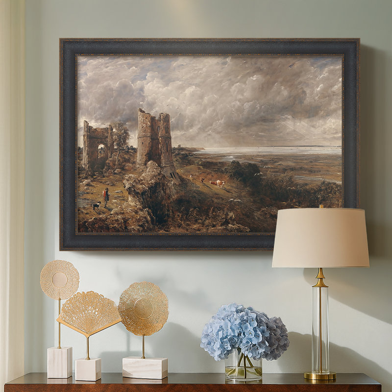 Château de Hadleigh, embouchure de la Tamise, v. 1829 - John Constable - Toile encadrée sur mesure, 25 x 35, Non