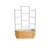 17" Tall 4 In 1 Modular Metal Outdoor Raised Garden Bed With Trellis-111565813-111565817