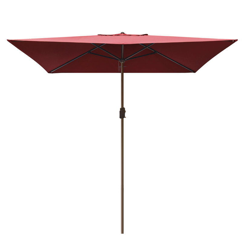 Parasol de marché rectangulaire 6 pi 6 po x 10 pi Monek, Bourgogne