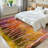 Orange Oil Painting Landscape Colorful Autumn Trees Abstract Forest Aspen Machine Washable Indoor Area Rug-129431650