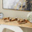 Porte-bougie brun avec guirlande Mango-406271765