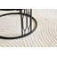 Table basse 27,5 "ronde en panneau de fibres à densité moyenne avec texture effet pierre-129226143