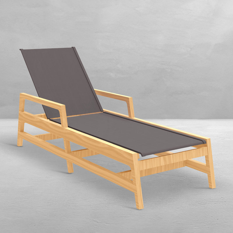 Seashore N-Dura Chaise, Brown