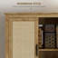 Armoire de rangement en rotin 64 po avec tablette réglable