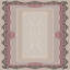 Tapis oriental rose / beige en polyester tissé à plat Alvarez-371441944