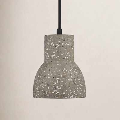 Verena Single Light Concrete Steel Dimmable Pendant