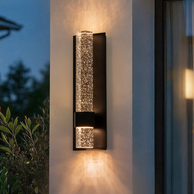 Dimmable Bubble LED Crystal Wall Sconce Bathroom Vanity Light