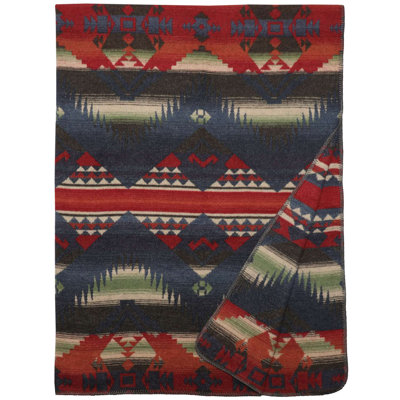 Plaid Wooded River Socorro III, couverture d'appoint de style sud-ouest pour canapé et chambre d'amis