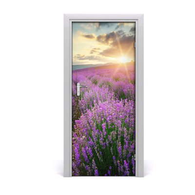 Field Of Lavender Door Decal