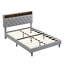 Structure de lit plateforme tapissier avec ports USB et rangement-720941987-720941984