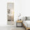 Miroir pleine longueur 59 po x 16 po en alliage d'aluminium, miroir mural ou sur pied avec support