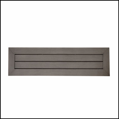 Modern Outdoor Aluminum Dining Bench With Durable Construction And Minimalist Design For Stylish Patio Seating