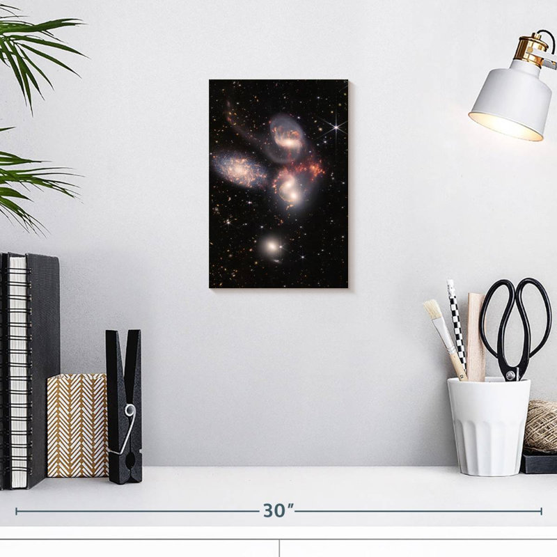 Oberle James Webb's Stephan's Quintet, 12" H x 8" W