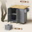 Solid Wood Top Kitchen Island-339893670