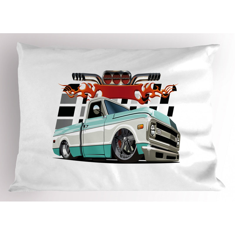 Truck Polyester Sham Set, Twin