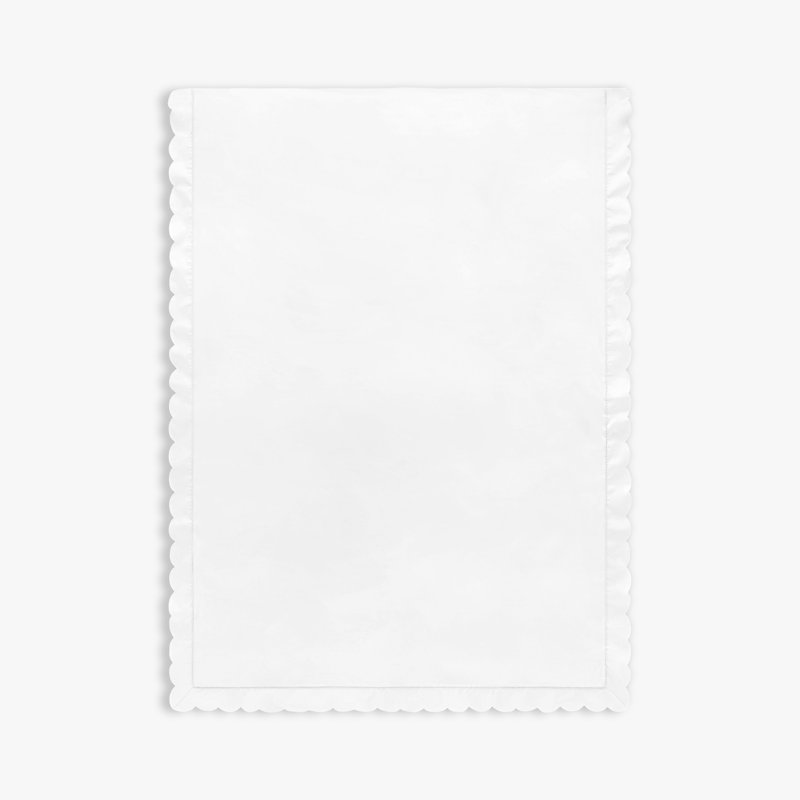 Couette festonnée pour tout-petits Starlight, blanc