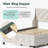 Upholstered Platm Bed With Storage