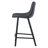 Latitude Run Modern Faux Leather Bar & Counter Stool – Armless PU Seat with Footrest, Iron Legs – Side Chair for Kitchen Island, Home Bar, Pub, Cafe, Dining Room-1033383110