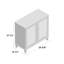 Armoire de rangement pour chaussures à deux portes à charnières avec finition espresso H 27,5 po x l 29,63 po x P 14,5 po-381443365