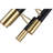 Scituatte 17'' Matte Black & Satin Gold Transitional Chandelier for Living Room, Bedroom, Study – LED Compatible 7-Light with E12 Bulb Base