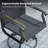 4-Person Round Patio Dining Set With 360° Swivel PVC-Coated Polyester Chairs-572891482