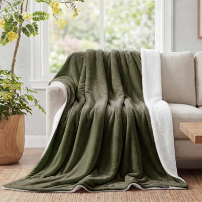 Couverture polaire sherpa douce et moelleuse BedBedsure GentleSoft, format Queen, épaisse et confortable pour l'hiver et l'automne, idéale pour le canapé et le lit.