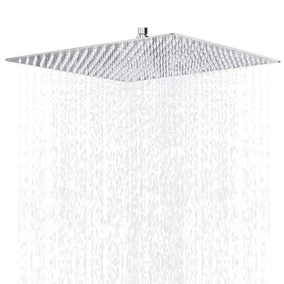 High Flow Stainless Steel Square Rainfall Shower